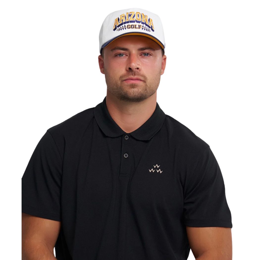 Birds of Condor Arizona Golf White Navy Snapback Cap