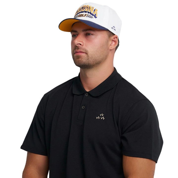 Birds of Condor Arizona Golf White Navy Snapback Cap