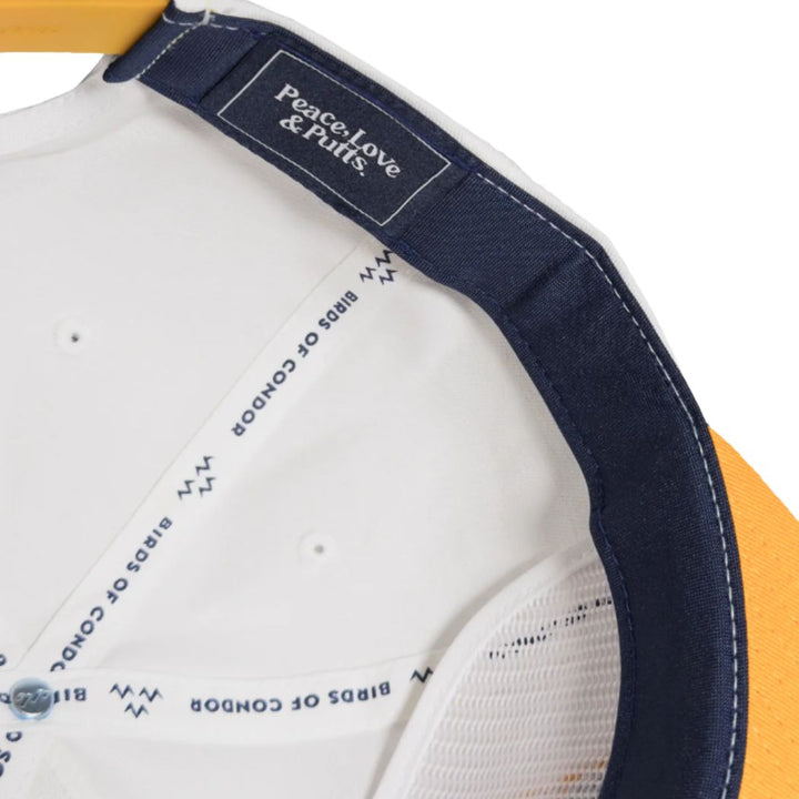 Birds of Condor Arizona Golf White Navy Snapback Cap