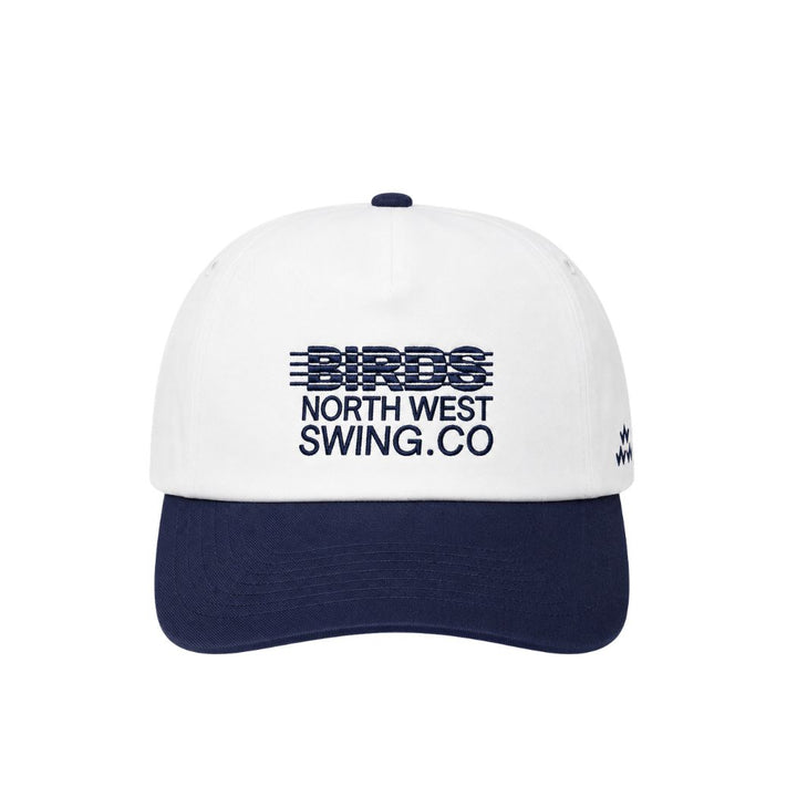 Birds of Condor Swing Co Snapback Cap White Navy