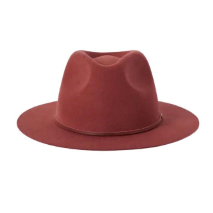 Brixton Wesley Fedora Dark Brick