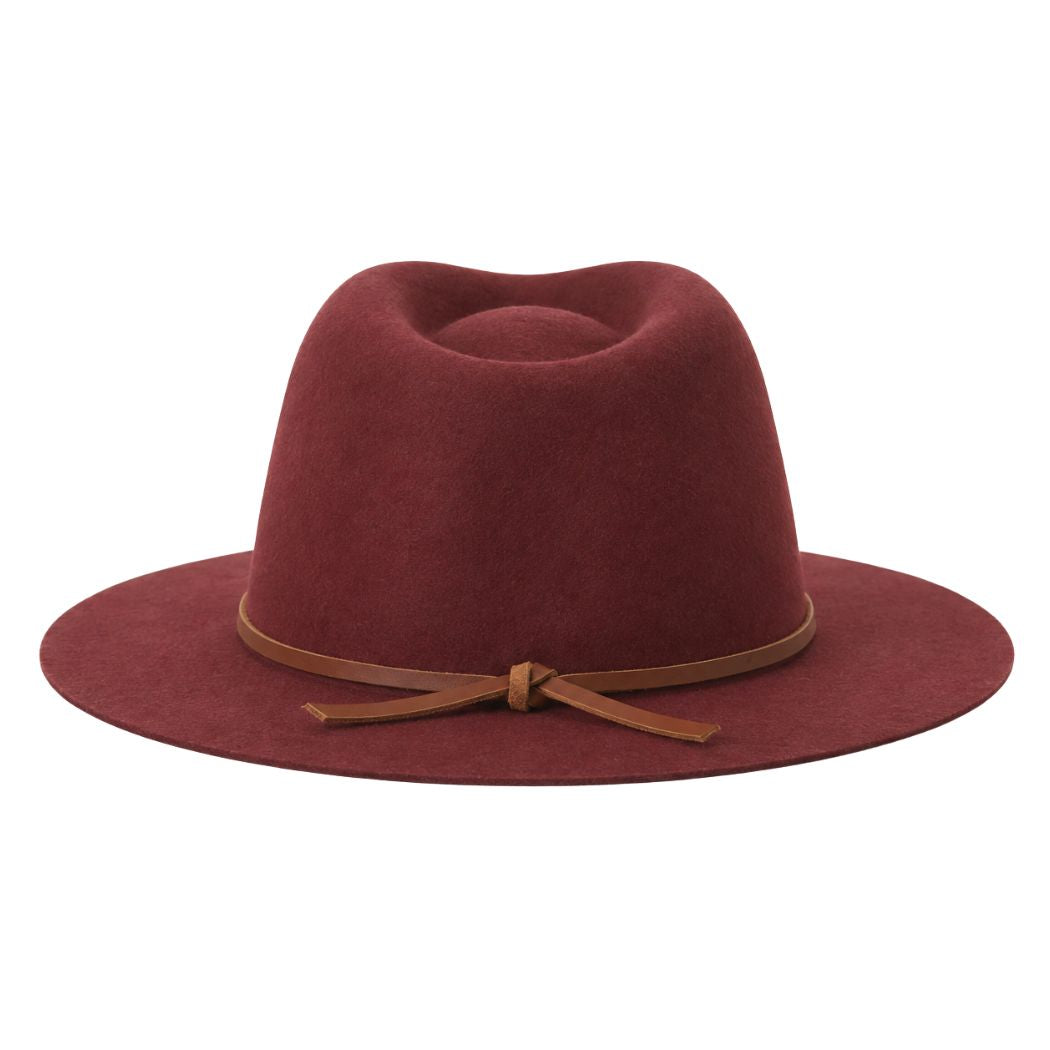 Brixton Wesley Fedora Dark Brick