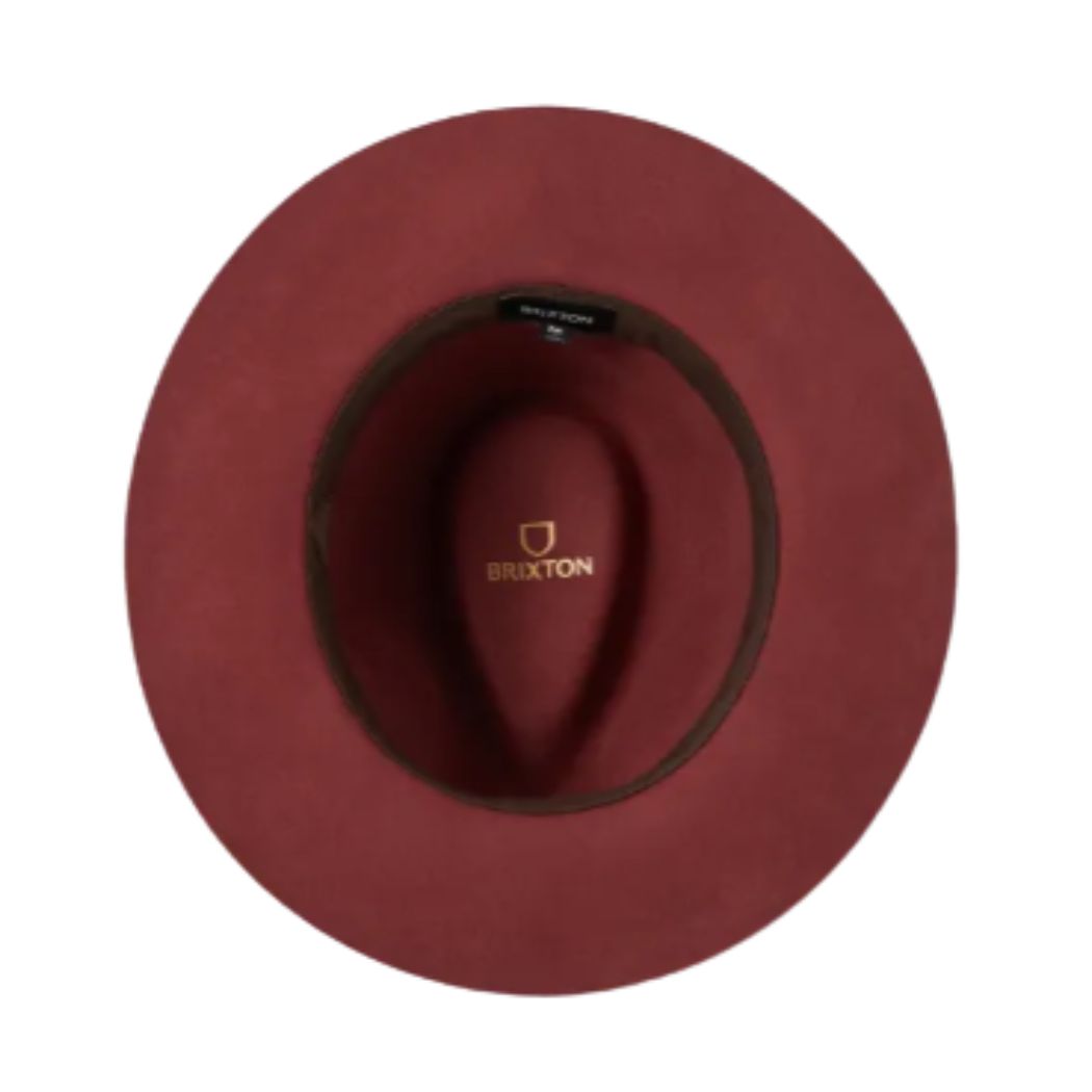 Brixton Wesley Fedora Dark Brick