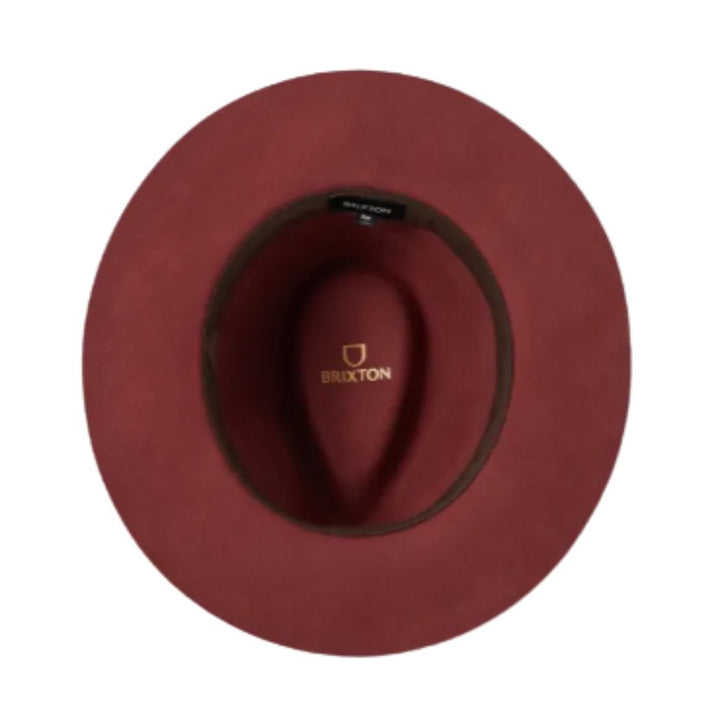 Brixton Wesley Fedora Dark Brick