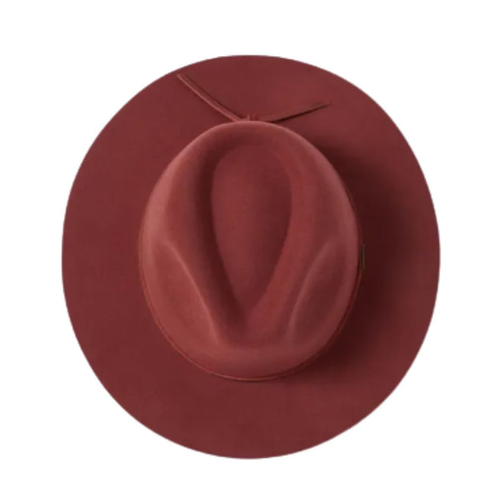 Brixton Wesley Fedora Dark Brick