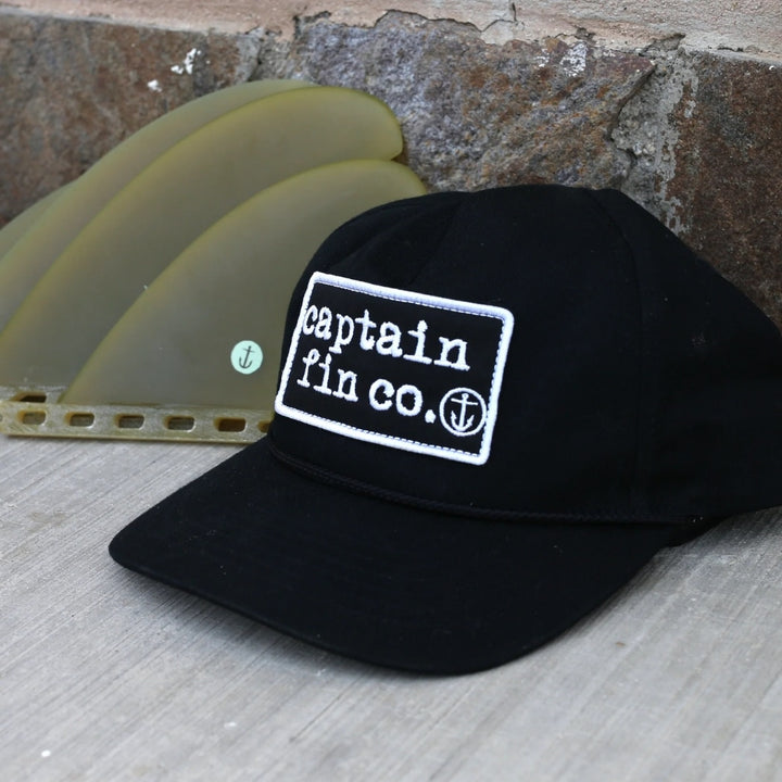 Captain Fin Co Big Patch Hat Black