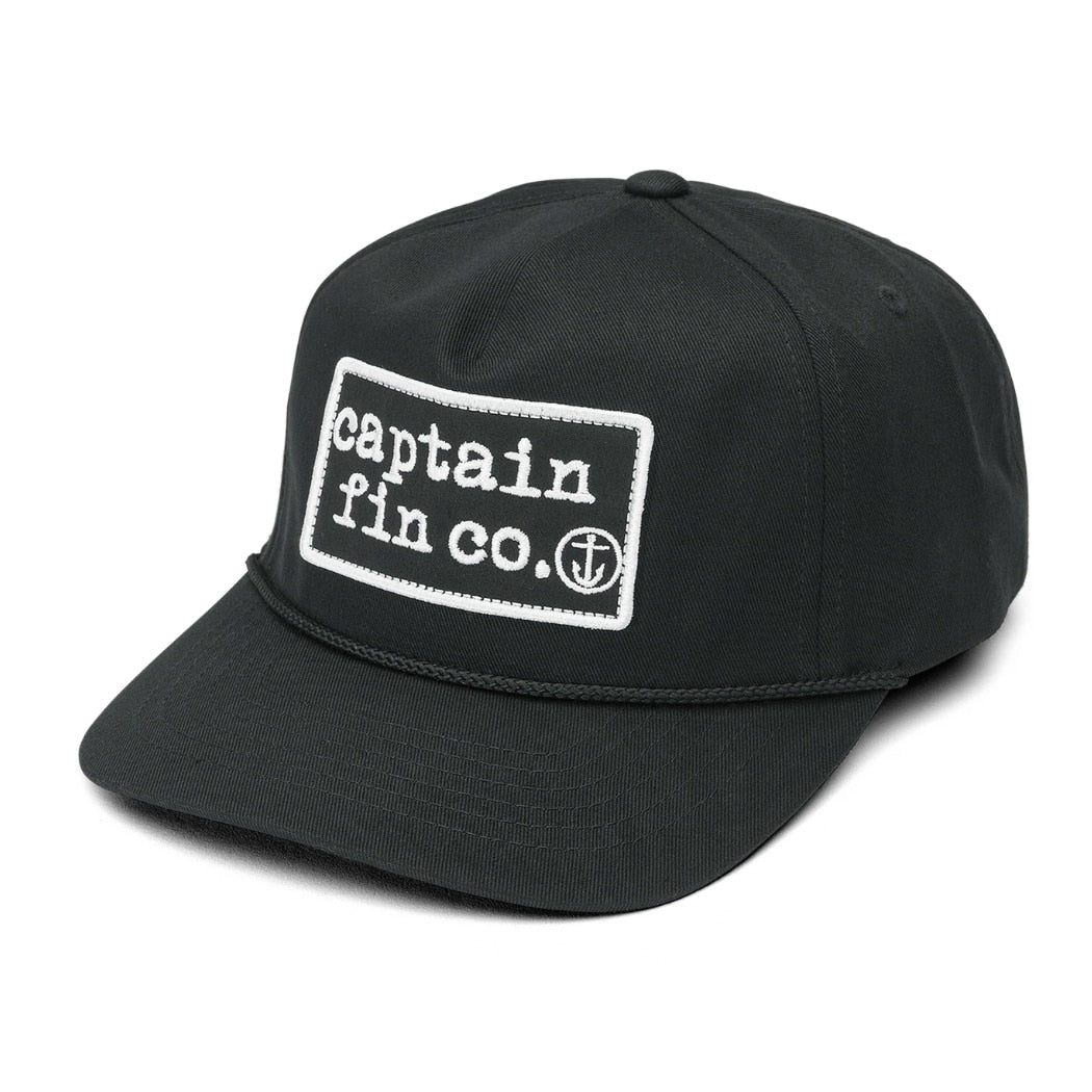 Captain Fin Co Big Patch Hat Black