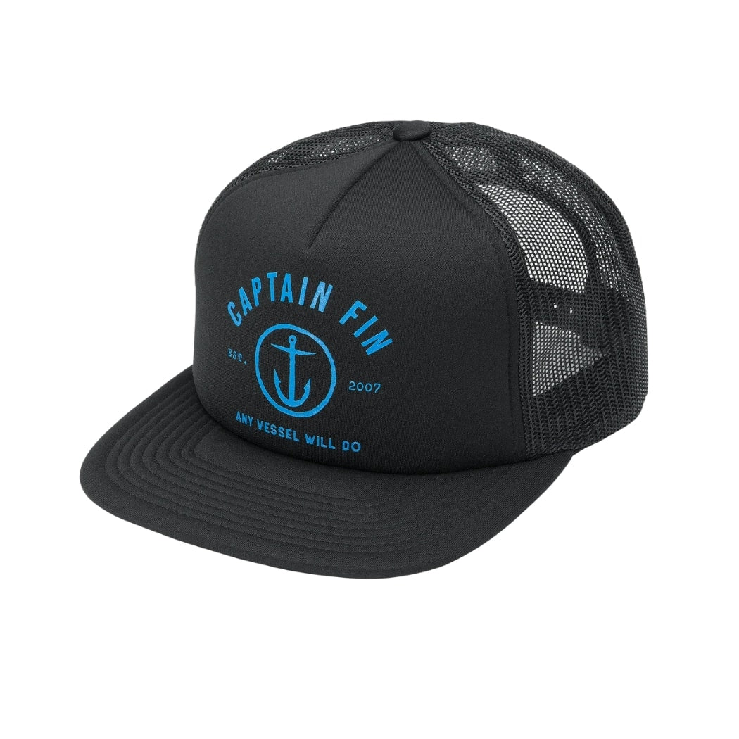 Captain Fin Mixer Trucker Cap Black