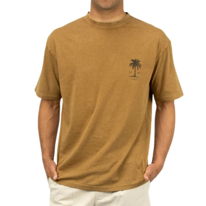 Carve Areca Mens Oversized Tee Mustard