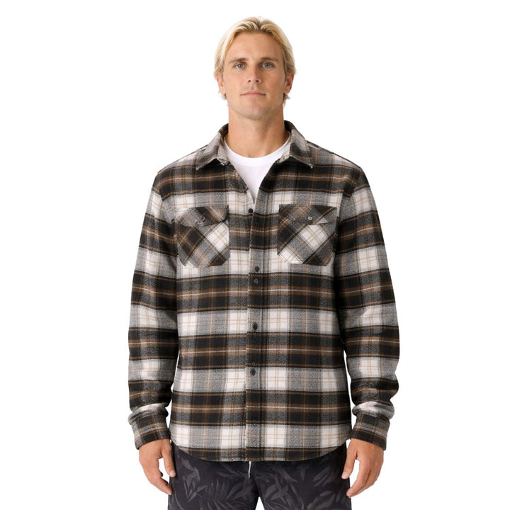 Carve Denver Flannel Shirt Muted Charcoal