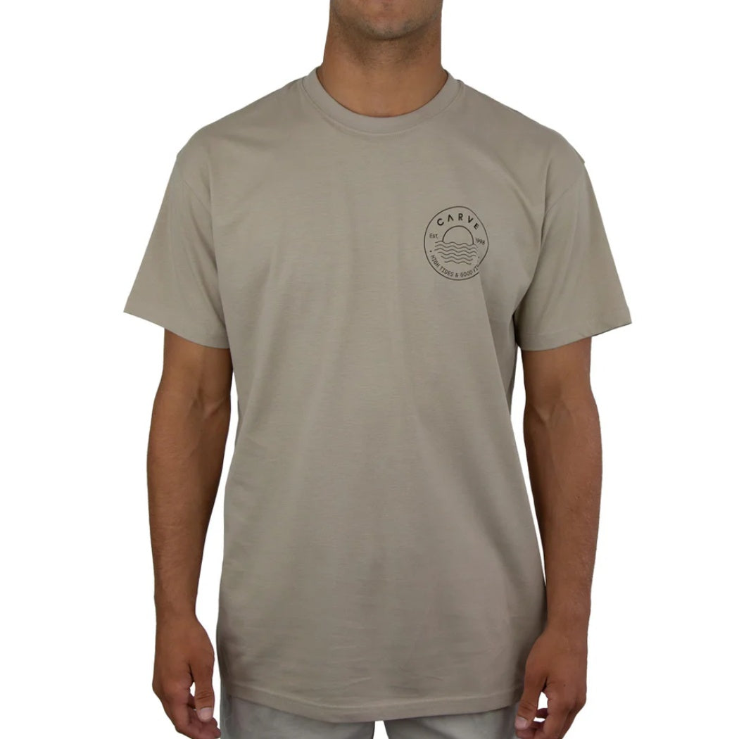 Carve High Tide Tee Vintage Khaki