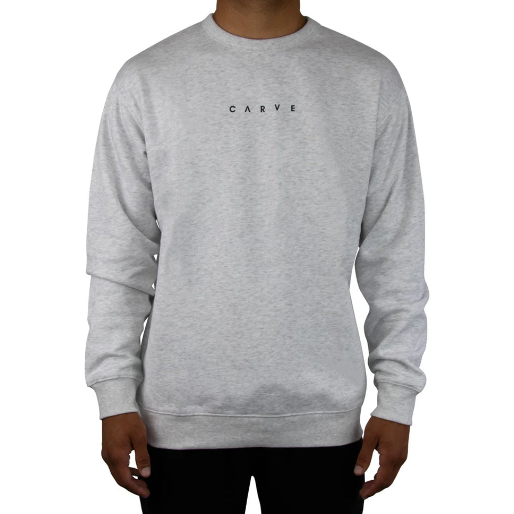  Carve Highway Hulks Crew Neck Jumper White Marle