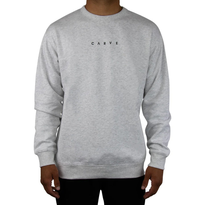  Carve Highway Hulks Crew Neck Jumper White Marle