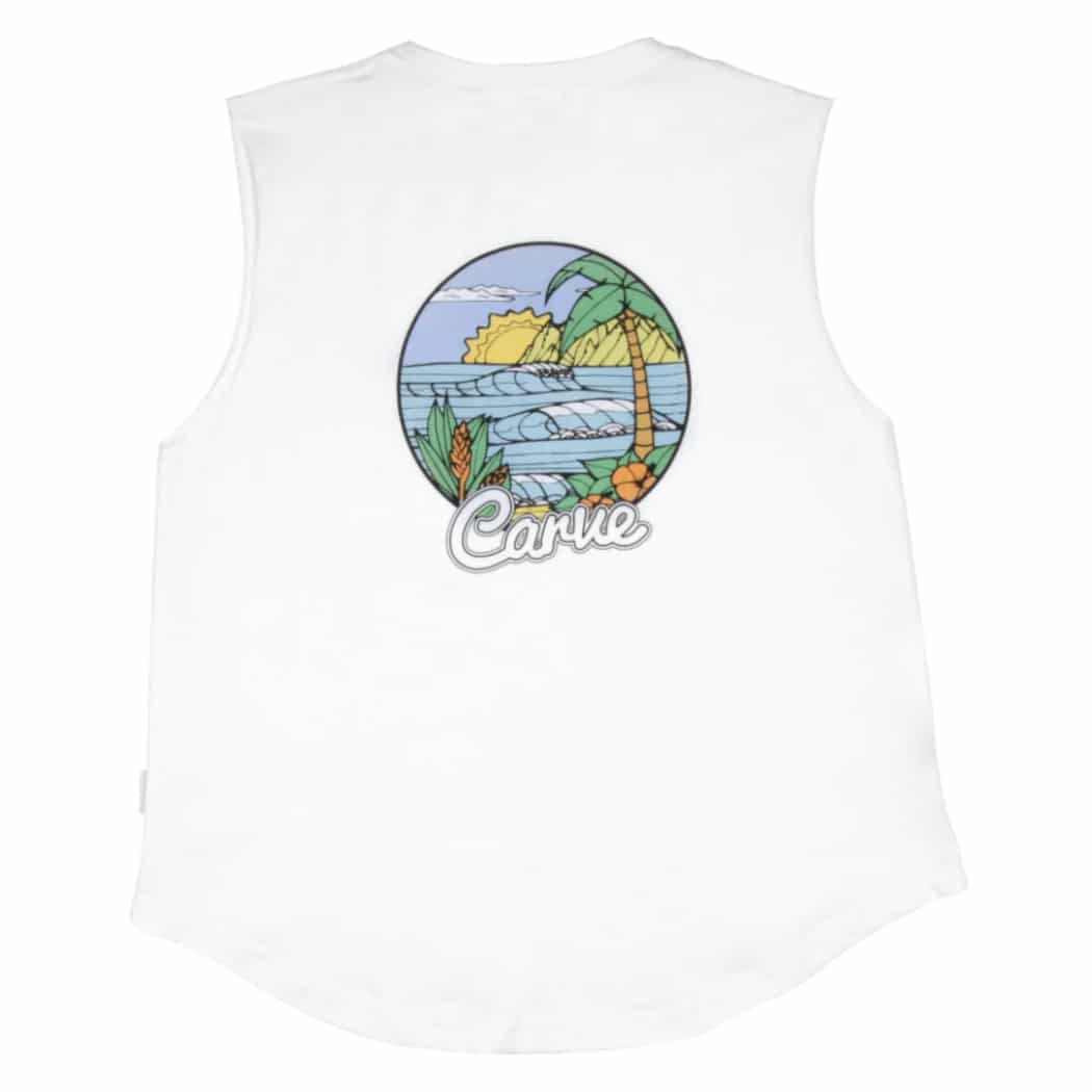 Carve Island Breeze Girls Muscle Top White