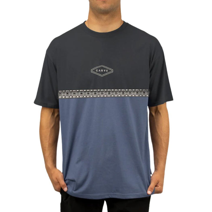 Carve Kindred Mens Oversized Tee Indigo