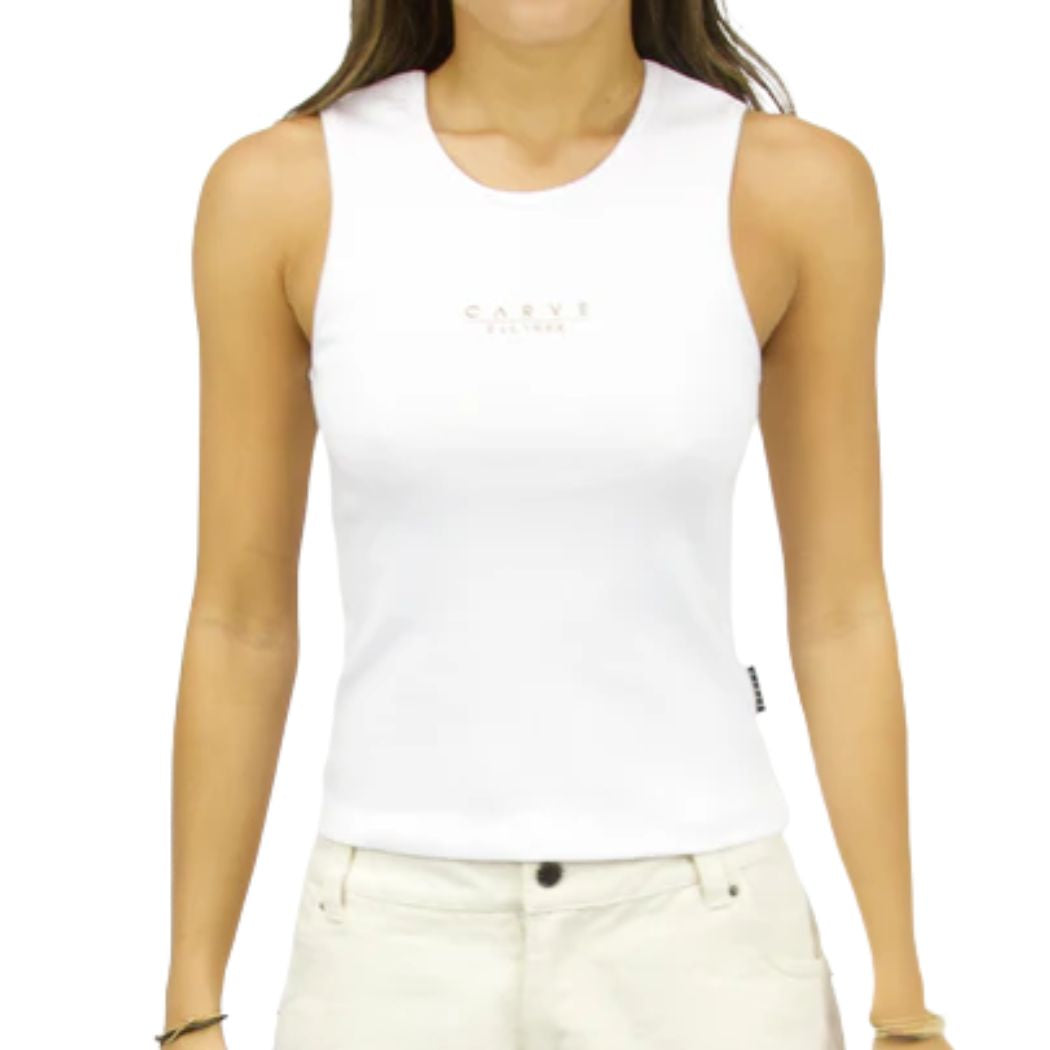 Carve Moda Womens Tank Top White