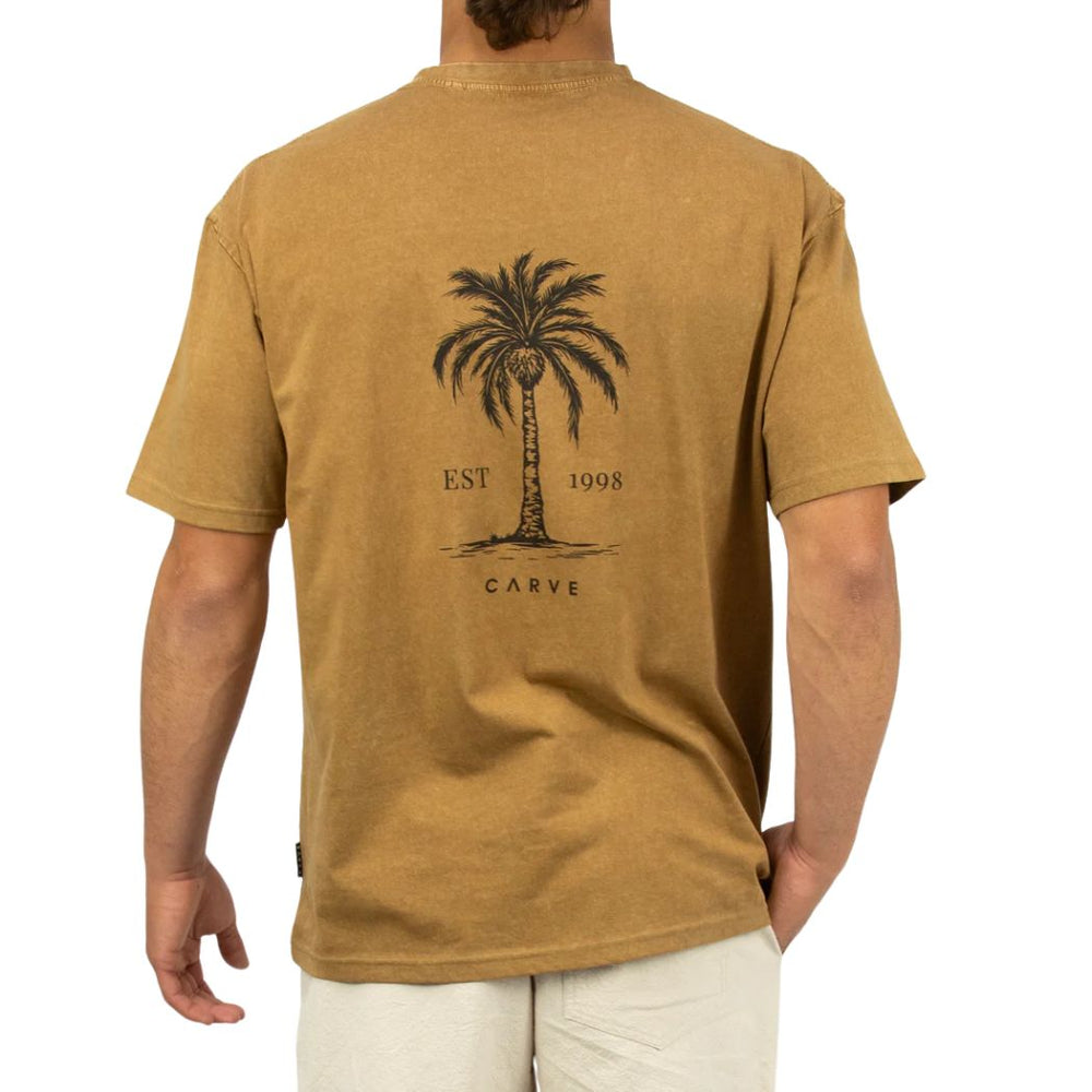 Carve Areca Boys Oversized Tee Mustard