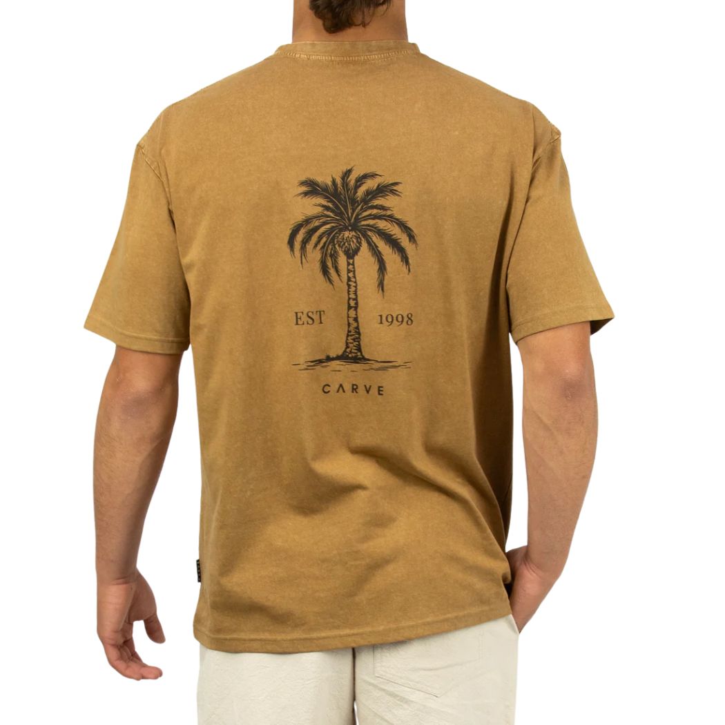 Carve Areca Boys Oversized Tee Mustard