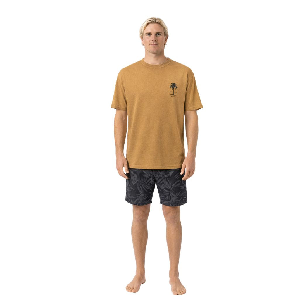 Carve Areca Mens Oversized Tee Mustard