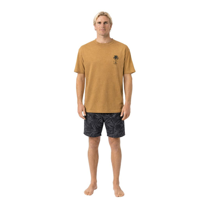 Carve Areca Mens Oversized Tee Mustard