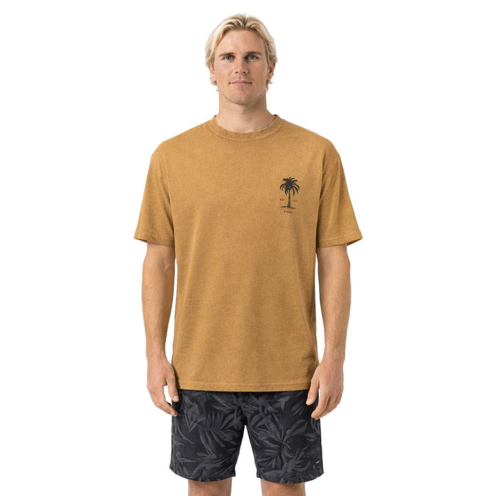 Carve Areca Mens Oversized Tee Mustard