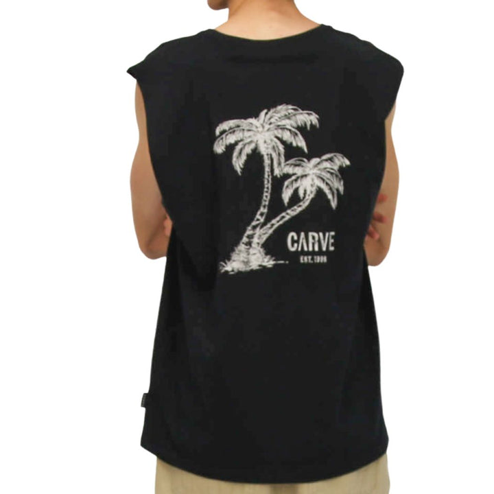 Carve Avoca Muscle Top Black