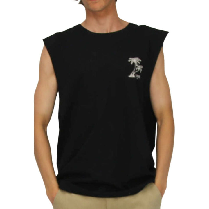 Carve Avoca Muscle Top Black