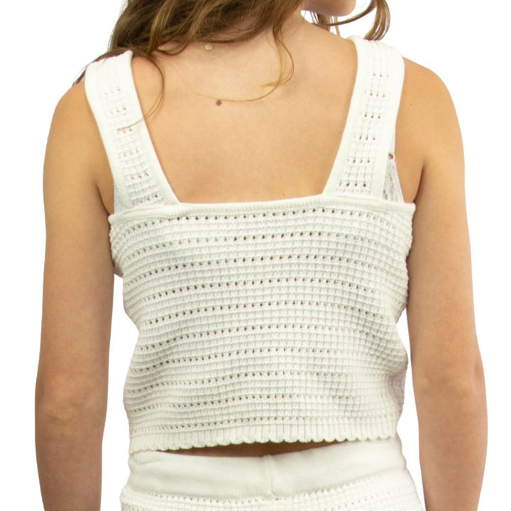 Carve Bambi Girls Crochet Cami Top White