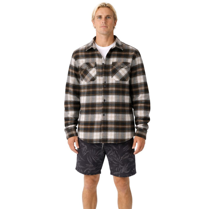 Carve Denver Flannel Shirt Muted Charcoal