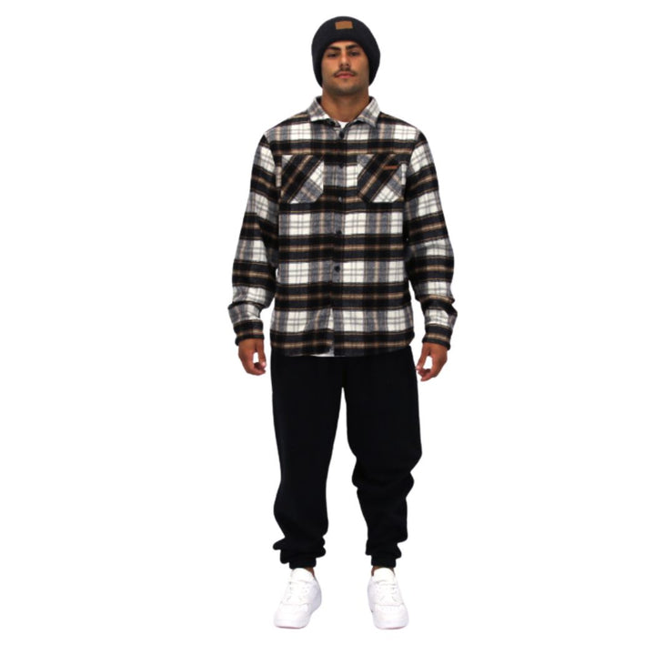 Carve Denver Flannel Shirt Muted Charcoal