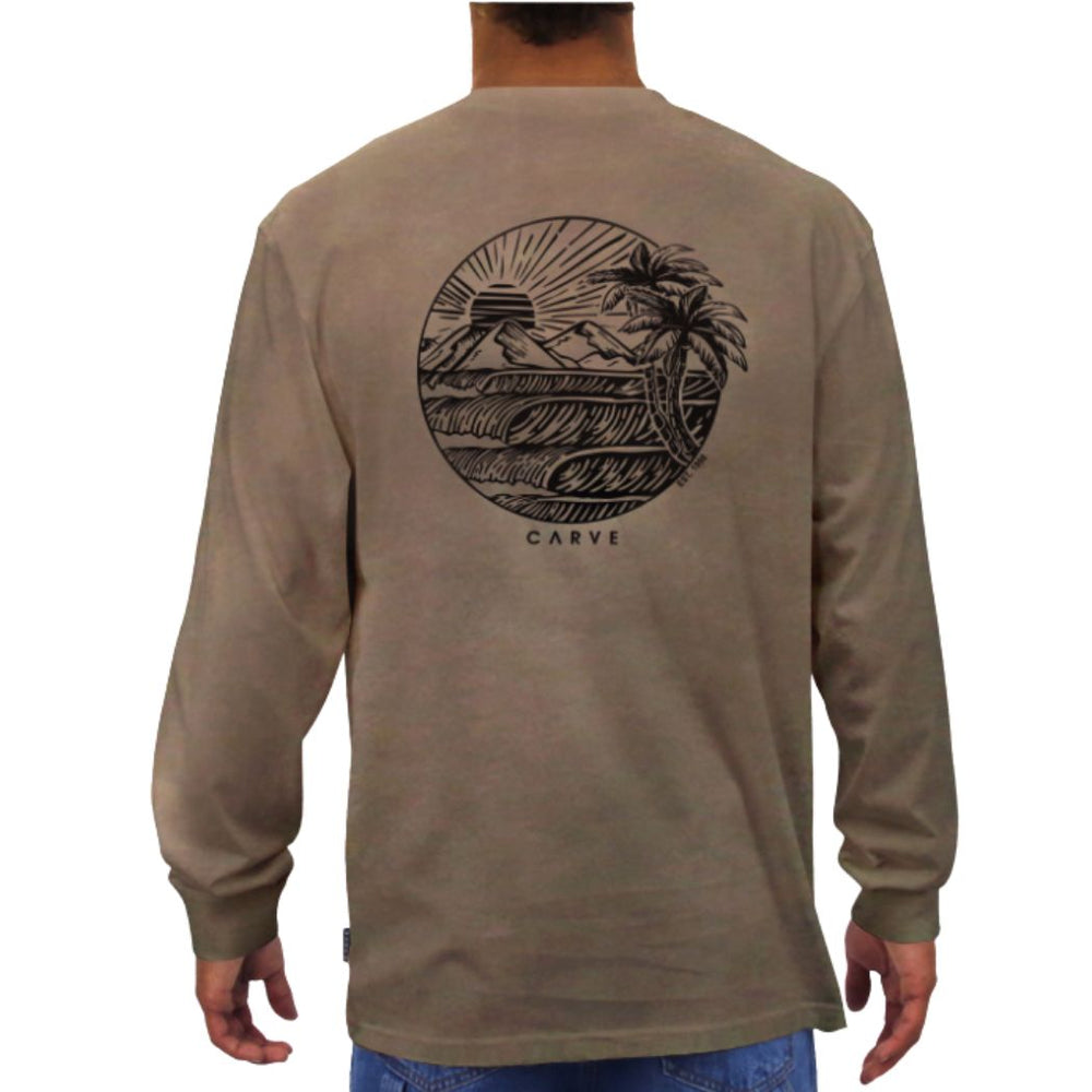 Carve Eventide Long Sleeve Tee Driftwood