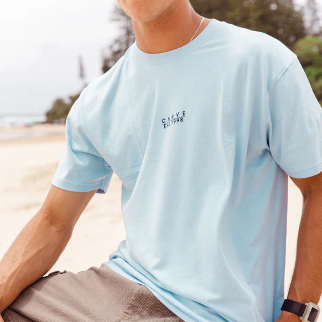 Carve Heritage Hulks Basic Tee Sky Blue