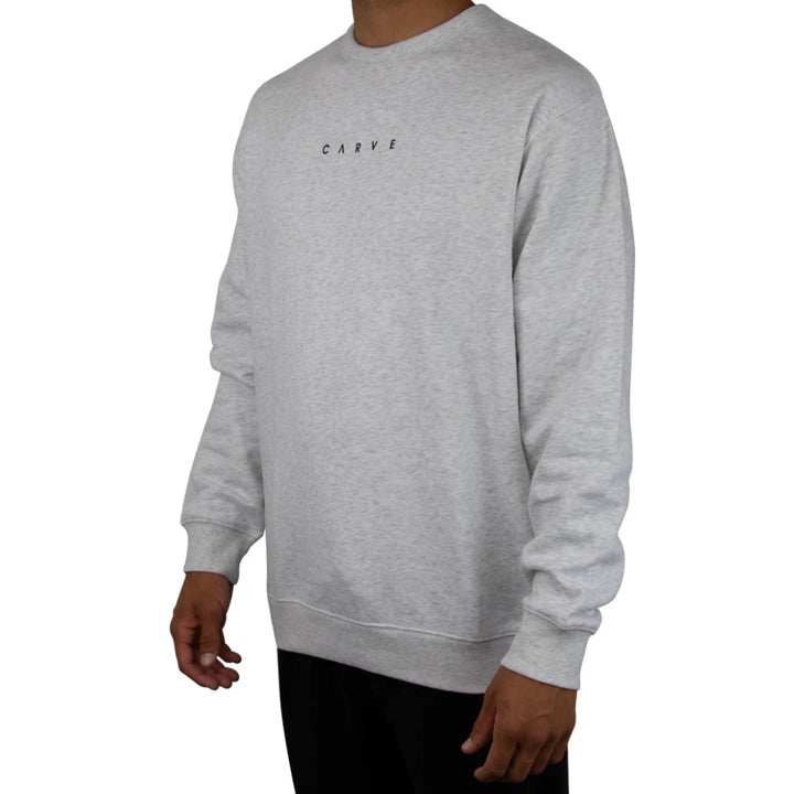  Carve Highway Hulks Crew Neck Jumper White Marle