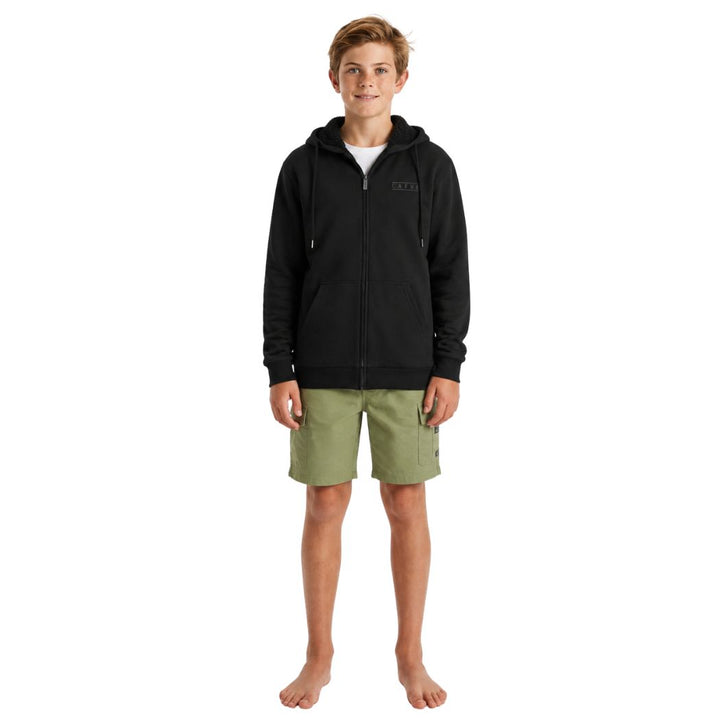 Carve Himalayan Boys Sherpa Hoodie Black