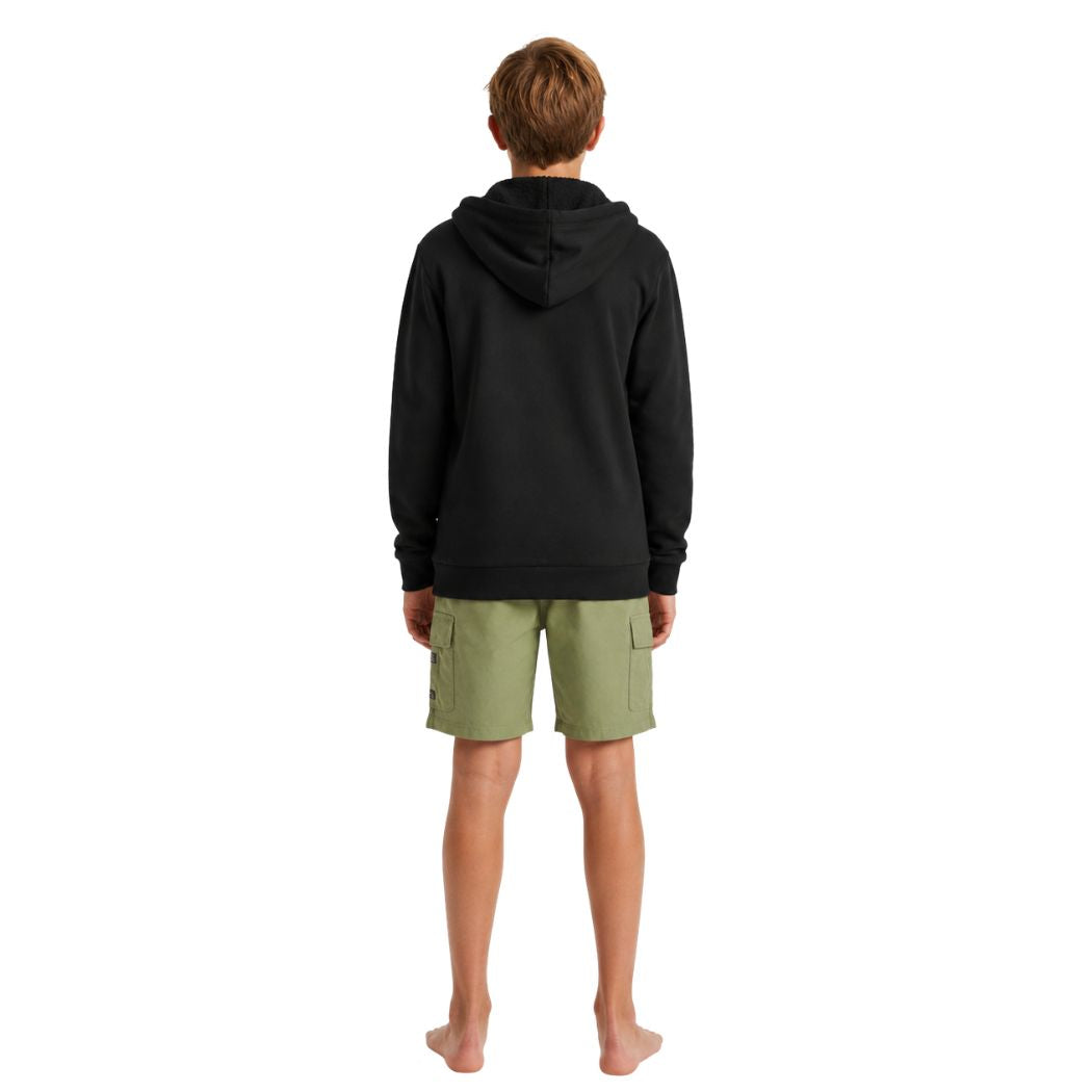 Carve Himalayan Boys Sherpa Hoodie Black