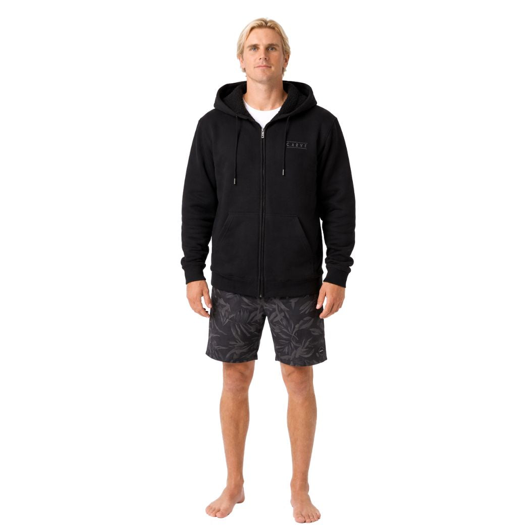Carve Himalayan Hulks Sherpa Lined Hoodie Black 