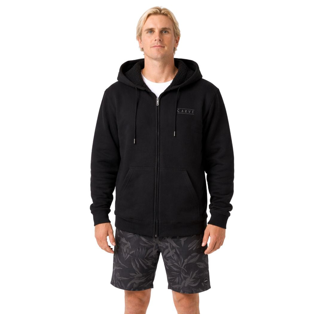 Carve Himalayan Hulks Sherpa Lined Hoodie Black 