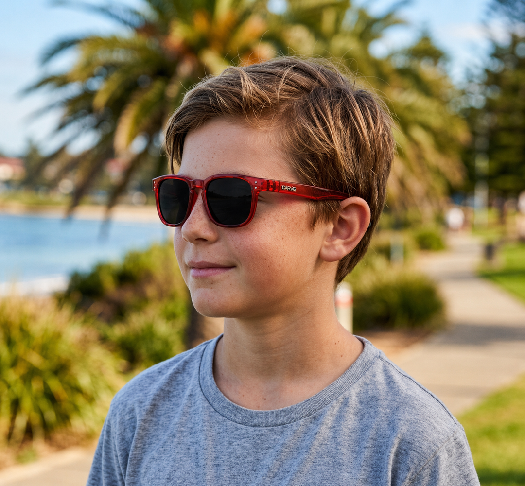 Carve Kids Havana Red Sunglasses