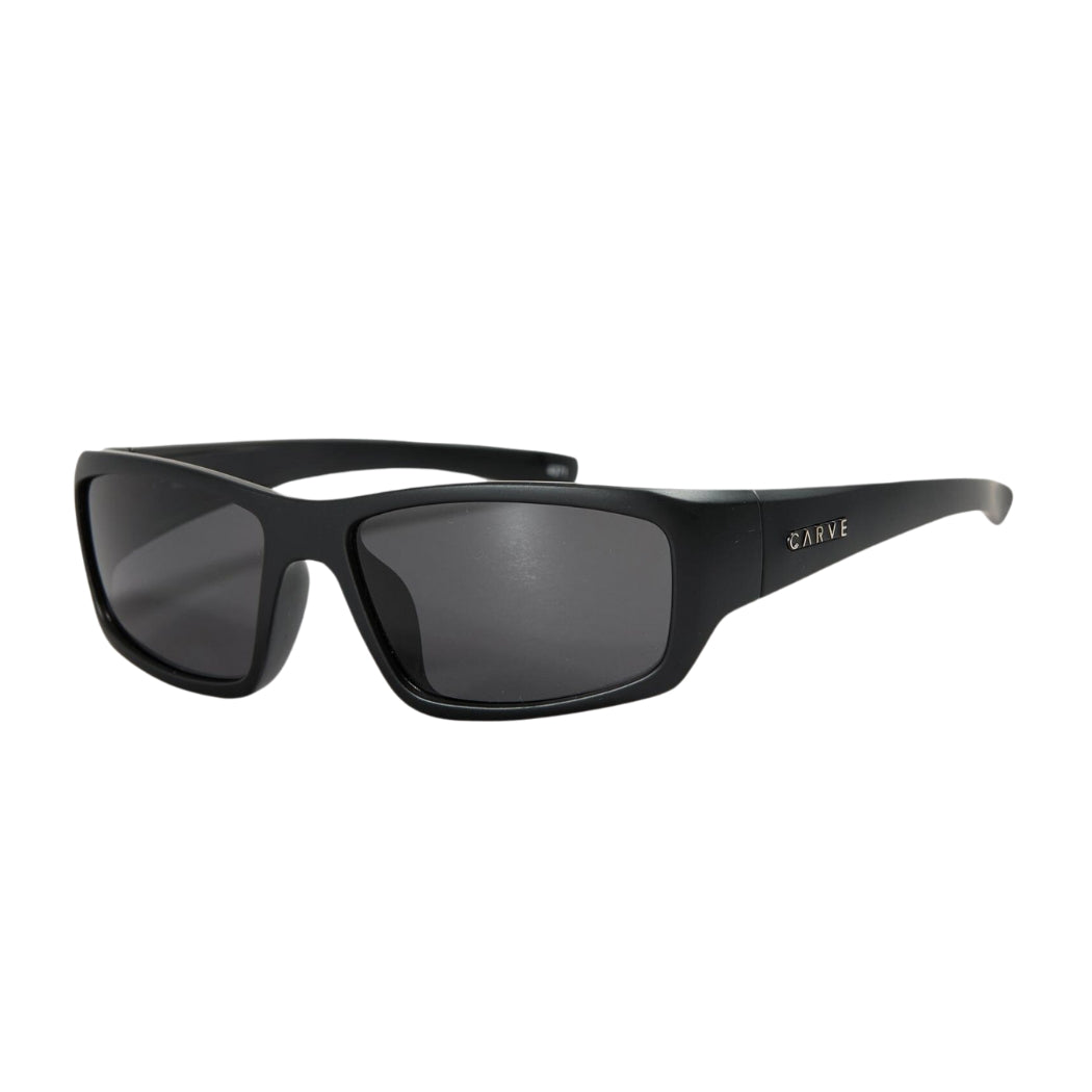 Carve Kids Moray Matt Black Grey Lens