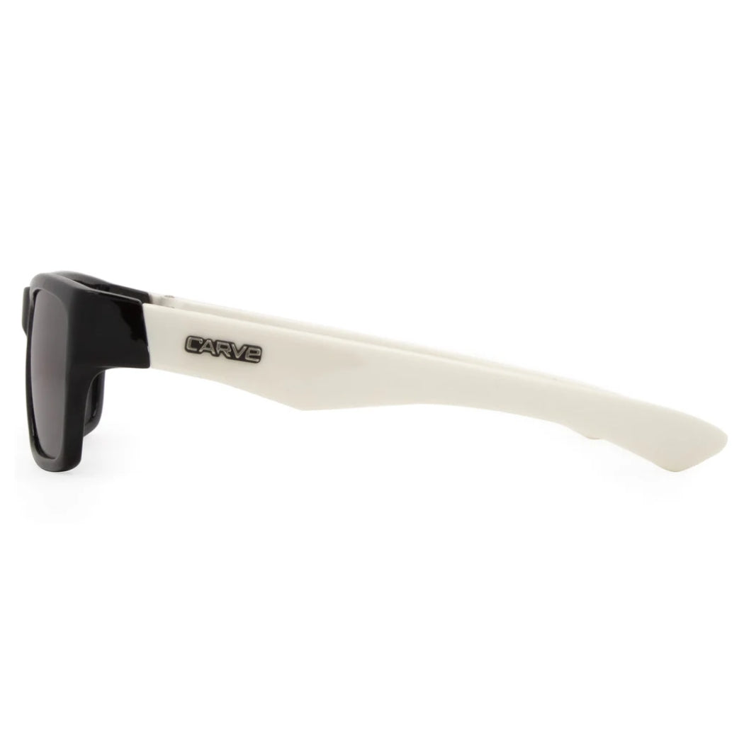 Carve Kids Stinger Black White Gloss Sunglasses