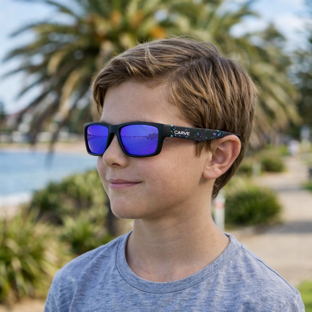 Carve Kids Stinger Matte Black Purple Iridium 