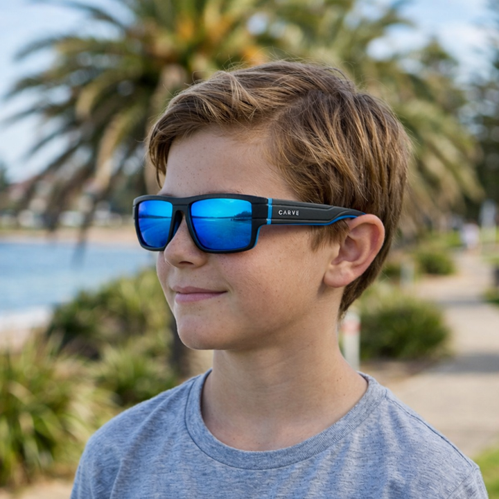 Carve Kids Sublime Matte Black Blue Iridium