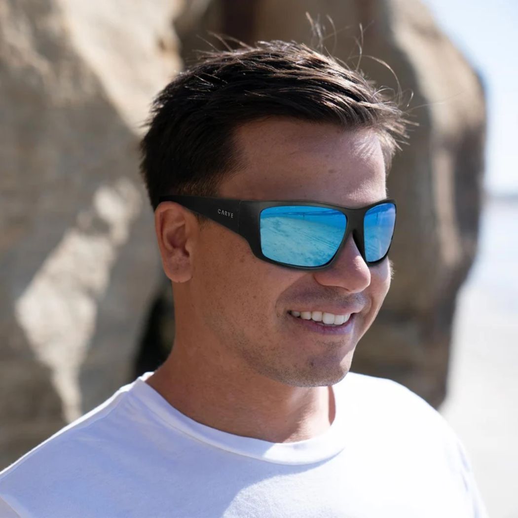 Carve Moray Matte Black Grey Blue Iridium