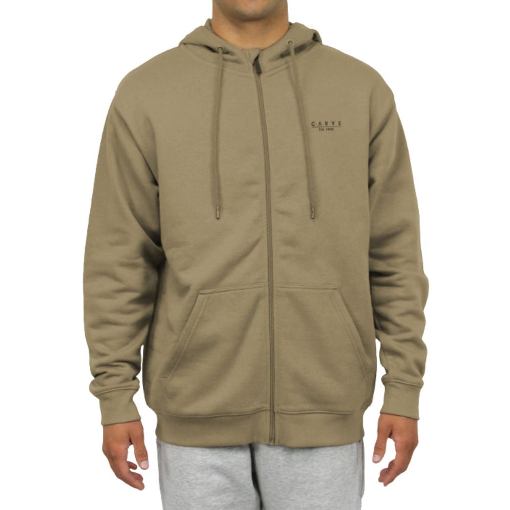 Carve Mystic Hulks Zip Front Hoodie Ecru