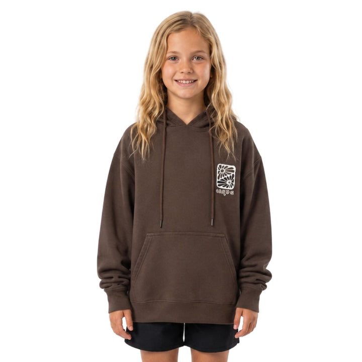Carve Raes Girls Hoodie Chocolate