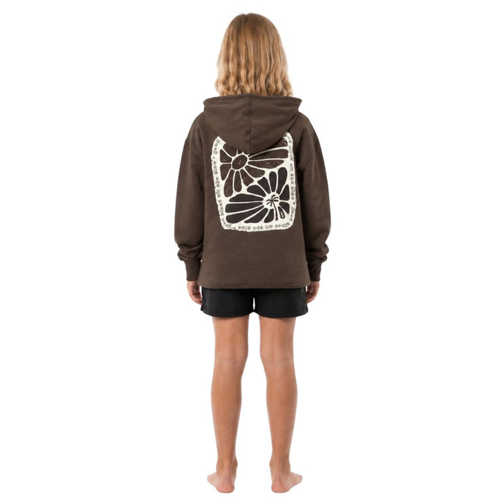Carve Raes Girls Hoodie Chocolate