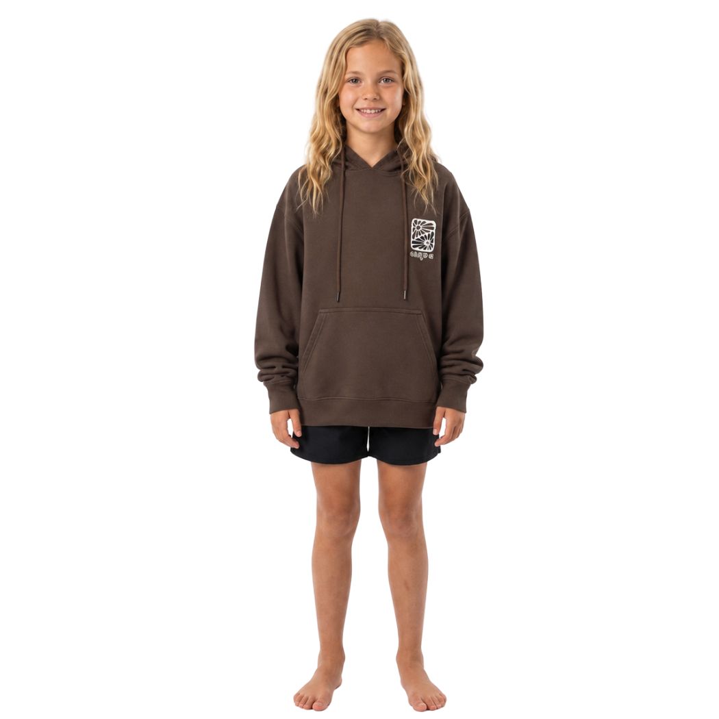 Carve Raes Girls Hoodie Chocolate