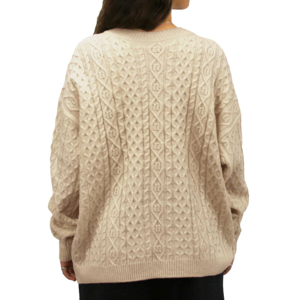Carve Sadies Cable Knit Jumper Biscuit