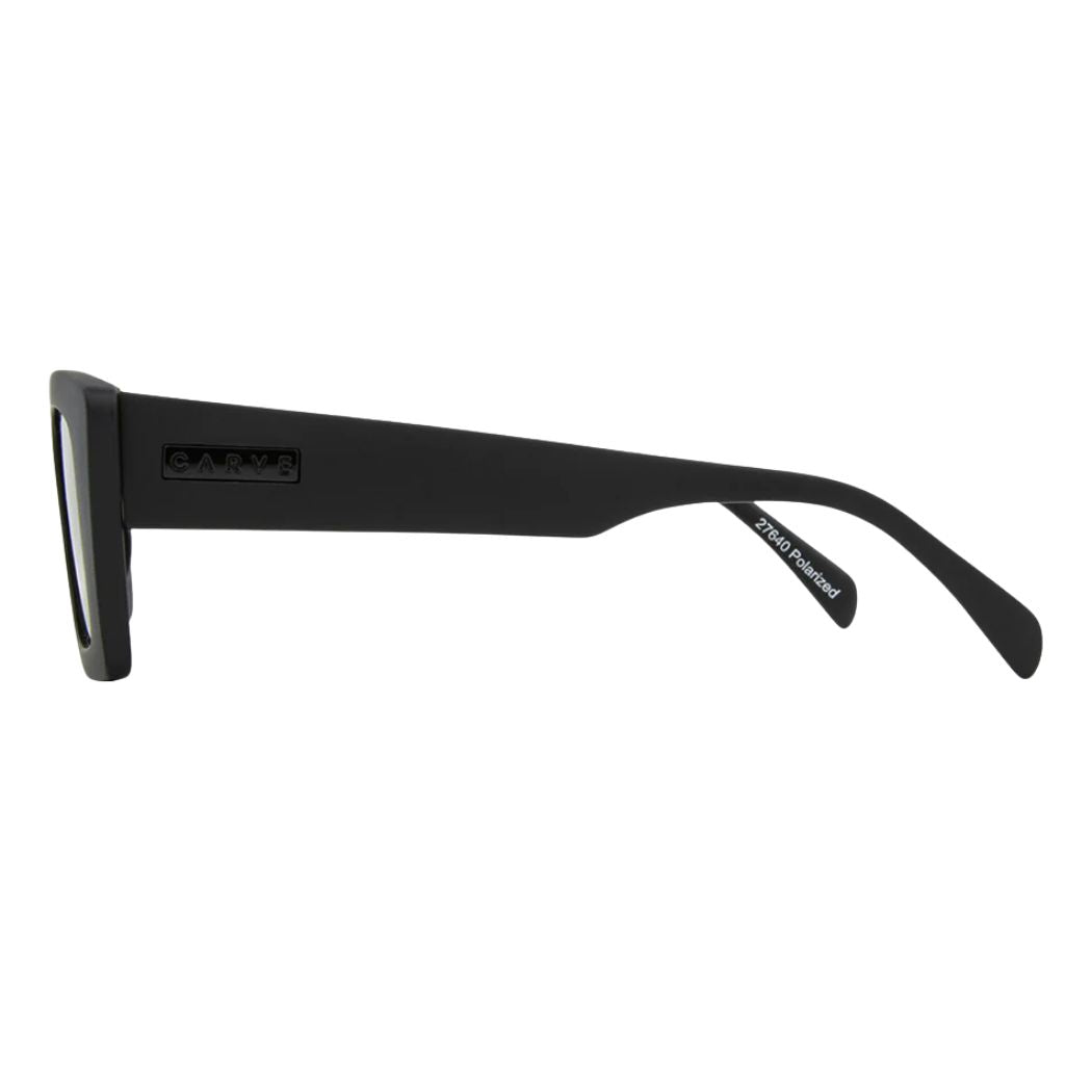 Carve Ziggy Matte Black Green Polar Lens