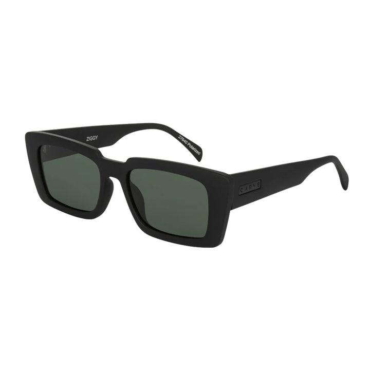 Carve Ziggy Matte Black Green Polar Lens